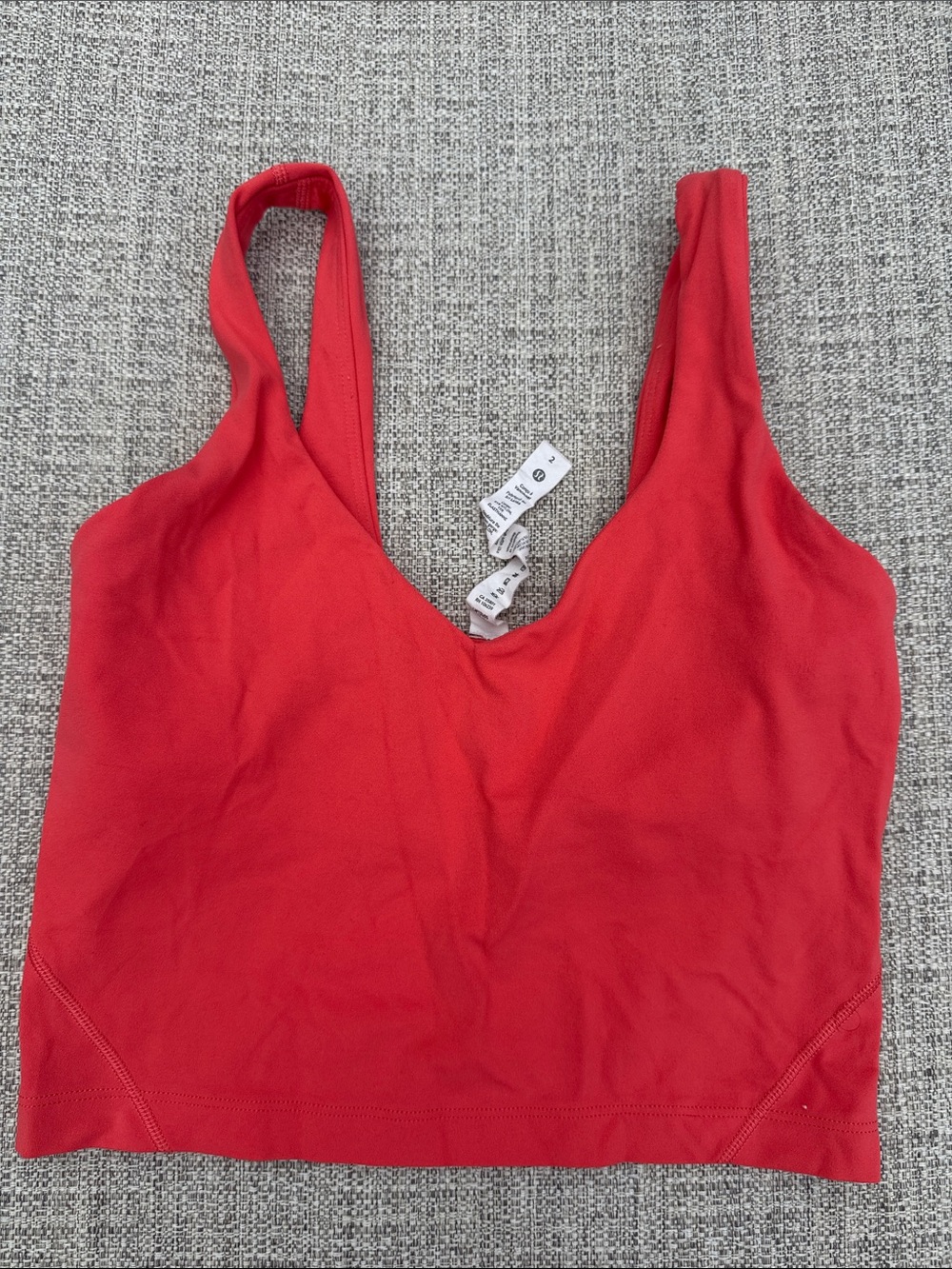 Lululemon Align Coral V Neck Tank Sz2